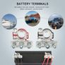 2V 3-way Leisure Battery Terminals Connectors Clamps Car Van Caravan Motorhome Image 4