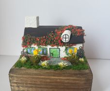 Handcrafted tiny wooden cottage