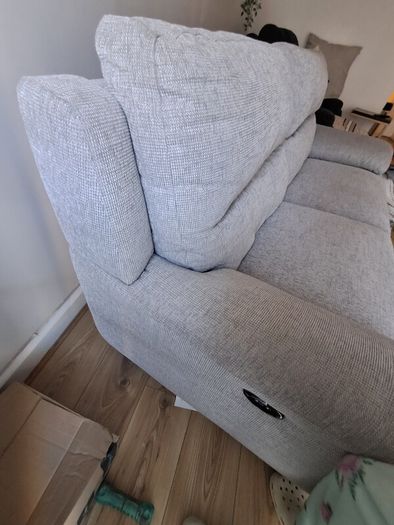 DFS electric recliner, Grey fabric
