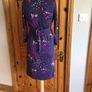 White Stuff Ladies Purple Floral Midi Jersey Dress Uk 10 Including Postage Image 3