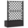 Garden Raised Bed with Trellis and Self Watering System Anthracite Image 7