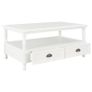 Coffee Table White 100x55x45 cm Wood Image 2