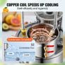 3 Gal / 11.4 L Stainless Steel Water Alcohol Distiller with Copper Coil for Fast Cooling, Dual Condenser Distiller Kit with Secondary Distillation Image 5