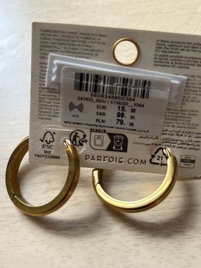 New Parfois  Hoop Earrings