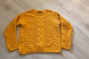Ladies Mustard Chenille jumper Size XS