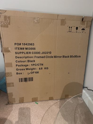 modern mirror BNIB