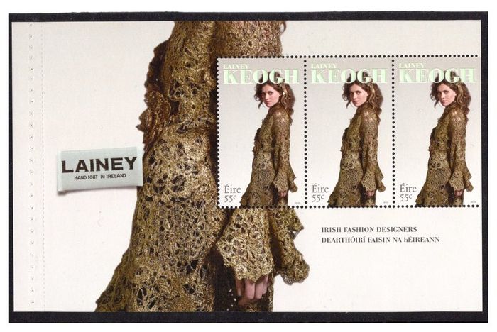 2010 Ireland Irish Fashion Designers Commemorative Stamp Booklet Pane featuring Lainey Keogh Mint Never Hinged. Hibernian HP190