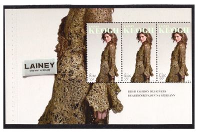 2010 Ireland Irish Fashion Designers Commemorative Stamp Booklet Pane featuring Lainey Keogh Mint Never Hinged. Hibernian HP190