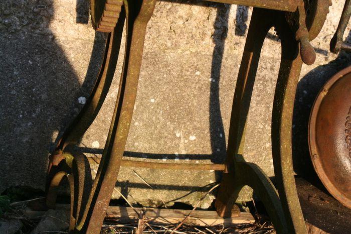 Antique Oil Cake Mill - Thompson Brothers  Vexford Antique Milling Machine