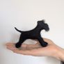Handmade Felt Schnauzer (Woollen Black Dog) Image 8