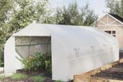 6 x 3 x 2m Walk in Polytunnel Greenhouse with Windows and Door for Garden, Backyard