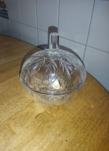 Rcr Crystal Bowl with Lid - Made in Italy