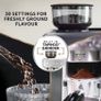 Barista Max Espresso Machine | Latte & Cappuccino Coffee Maker with Integrated Bean Grinder & Steam Wand | 2.8 L Water Tank | 15 Bar Italian Pump | Stainless Steel (FREE POSTAGE) Image 4