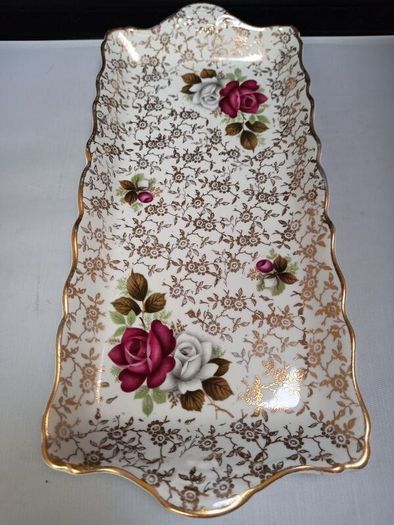 SALE!  Vintage Old Foley James Kent Ltd STAFFORDSHIRE Serving / Sandwich Tray