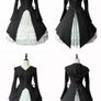 Black Gothic Hooded Dress and Coat Image 6