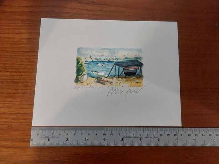 Fantastic Limited-Edition Hand-Signed Lithograph Print of a Caribbean Scene by the Renowned French Artist Alexandre Minguet (1937-1996), #249/1000