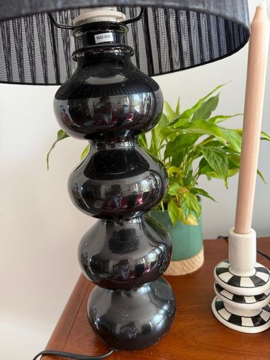 Black Floor Lamp and Table lamp matching Claire Ross inspired