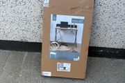 black office desk
