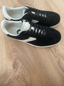 M&S suede lace up side detail trainers- size 6