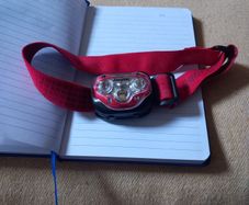 headpiece with light