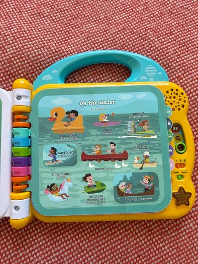 LeapFrog 100 Things That Go, Baby & Toddler Book, Educational and Interactive Bilingual Playbook, Gift for Pre School Kids aged 18, 24, 36+ months, English Version