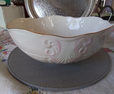 BelleekGeorgian Shell Bowl + Another