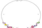 Swarovski multicoloured crystal necklace