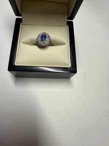 Vintage Sapphire and Diamond ring