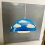 Vintage Blue IKEA Skojig Cloud Lamp Pendant Light BNIB Image 2