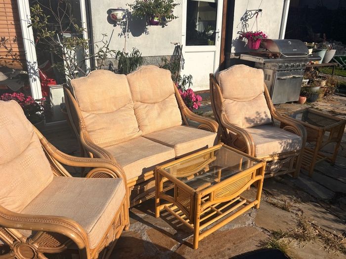 5 piece rattan conservatory furniture suite
