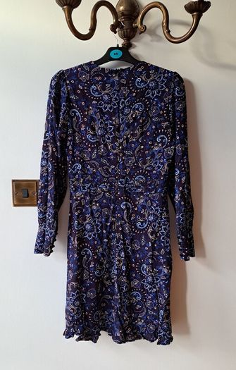 Blue paisley dress