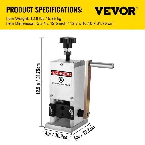 Wire Stripping Tool 1.5-25mm Cable Wire Stripping Machine with 1 Cutting Blade Wire for Cutting and Stripping Scrap Copper Wire (FREE SHIPPING)