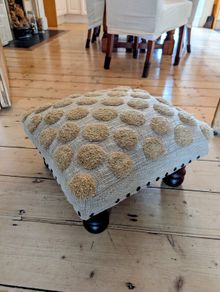 Charming Boho Tufted Footstool