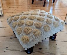 Charming Boho Tufted Footstool