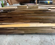 Solid wood floor boards