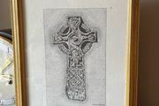 Celtic Cross Thomas Taaffe Brady signed by artist