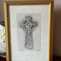 Celtic Cross Thomas Taaffe Brady signed by artist