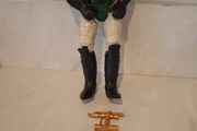 Vintage 1986 Bravestarr Tex Hex Quick Draw Cowboy 8" Figure With Vest Gun Mattel