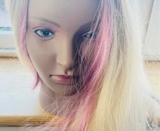 GoldenBlond and pink hair