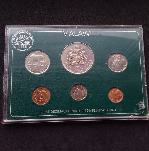 1971 Malawi First Decimal Coinage Mint Set - Rare Historical Issue