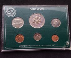 1971 Malawi First Decimal Coinage Mint Set - Rare Historical Issue