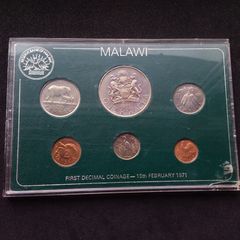 1971 Malawi First Decimal Coinage Mint Set - Rare Historical Issue