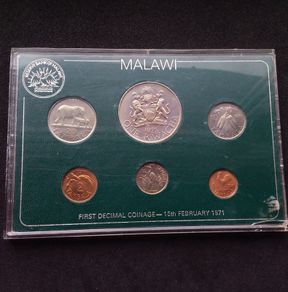 1971 Malawi First Decimal Coinage Mint Set - Rare Historical Issue