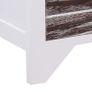 TV Cabinet White and Brown 115x30x40 cm Paulownia Wood Image 7