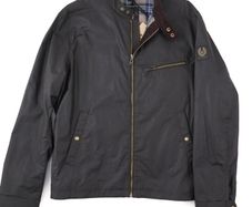 Belstaff Waxed Cotton 'Walkham' Jacket in Dark Navy XL (UK 42)