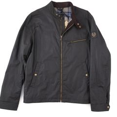 Belstaff Waxed Cotton 'Walkham' Jacket in Dark Navy XL (UK 42)