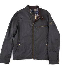 Belstaff Waxed Cotton 'Walkham' Jacket in Dark Navy XL (UK 42)