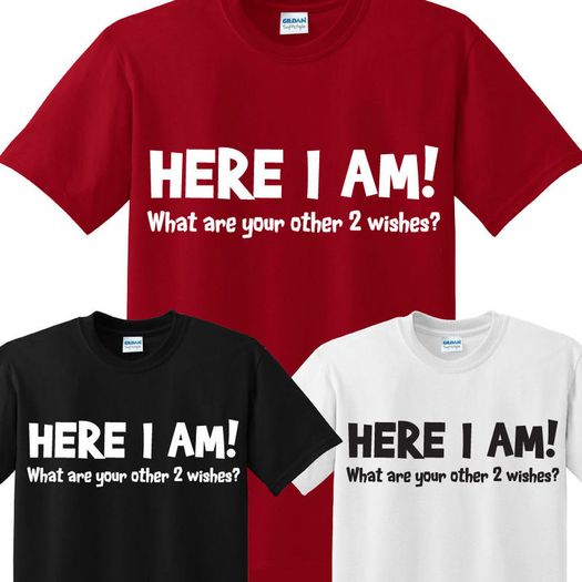 Here im whats your other two wishes T-shirt tee top shirt