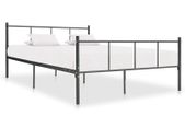 Bed Frame Grey Metal 120x200 cm