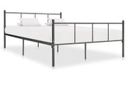 Bed Frame Grey Metal 120x200 cm